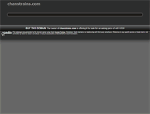 Tablet Screenshot of chanstrains.com